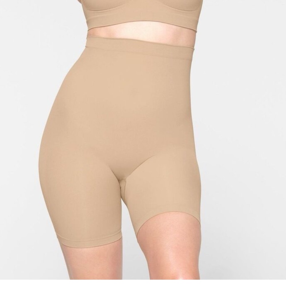 SKIMS Tan Shapewear Shorts